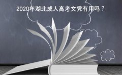 2020年湖北成人高考文凭有用吗？