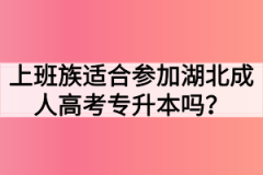 上班族适合参加湖北成人高考专升本吗？