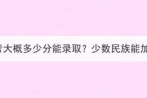 湖北成考大概多少分能录取？少数民族能加分吗？