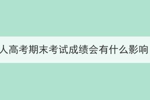 武汉科技大学成人高考期末考试成绩会有什么影响？可以乱写吗？